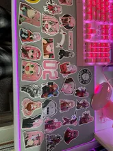 Pegatinas de Anime Darling in the Fanxx Zero Two 02 para ordenador portátil, equipaje, Maleta de motocicleta, monopatín, pegatinas de PVC, 50 Uds.