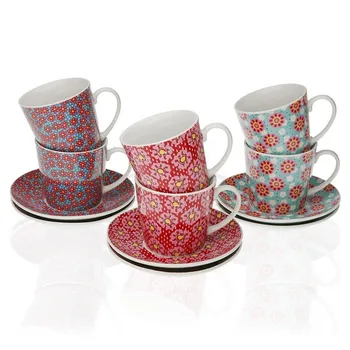

Piece Coffee Cup Set Rozanne Porcelain (6 Pieces)