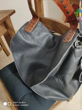 Arliwwi-Bolso 100% de piel auténtica para mujer, bandolera de gran capacidad, multifunción, GS02