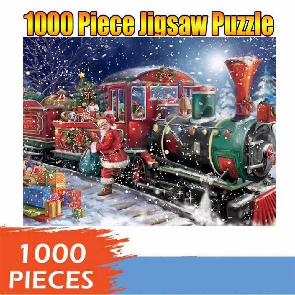 Puzzle Frohe Weihnachten Große Puzzle 1000 Stück pädagogisch Geschenk für 