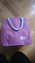 Fiambrera enfriadora para la comida de mujer y niños, bolsa de lona aislada portátil de patrón funcional, bolso térmico para picnic, almuerzo