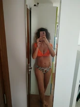 Bikini-Sets Biquinis Bathing-Suit CUPSHE Swimwear Women Orange Floral-Bottom Two-Pieces