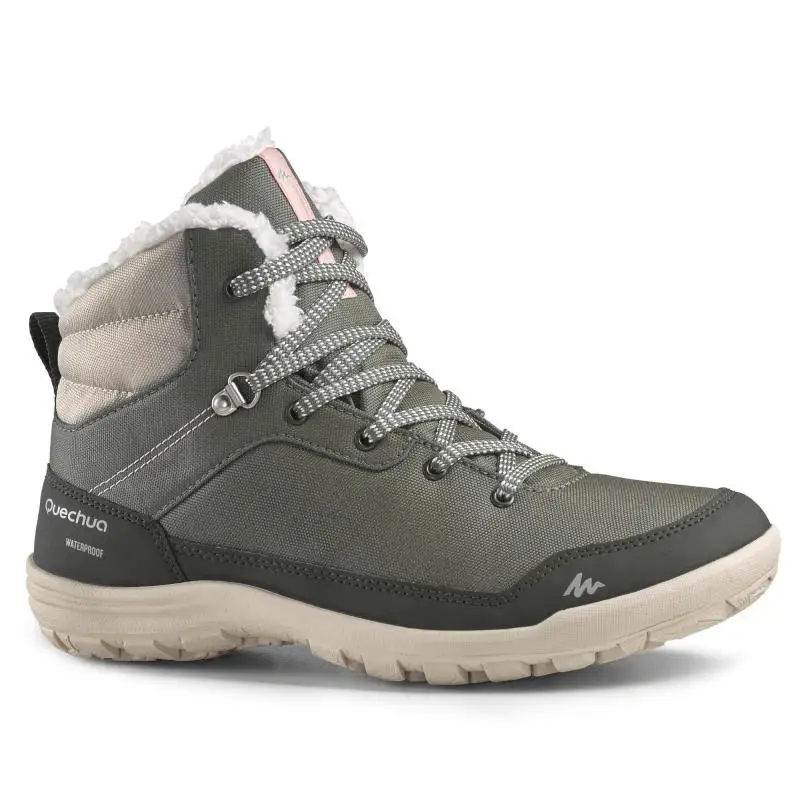 BOOTS WOMEN 'S WINTER HIKING SH100 WARM MID QUECHUA. Decathlon