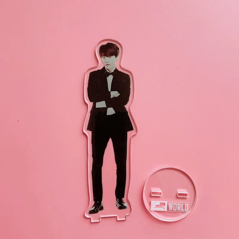 SUGA KPOP Bangtan мальчики акриловая прозрачная стоящая фигурка кукла настольный декор мир OST JIMIN JUNGKOOK V RM JIN Dream Glow Up - Цвет: SUGA