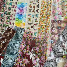 20/30/50 Sheets Flower Nail Foils for Nails Floral Transfer Paper Butterfly Stickers