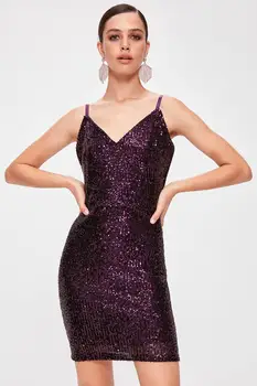 

Trendyol Sequined Double Breasted Dress TPRAW20EL1830