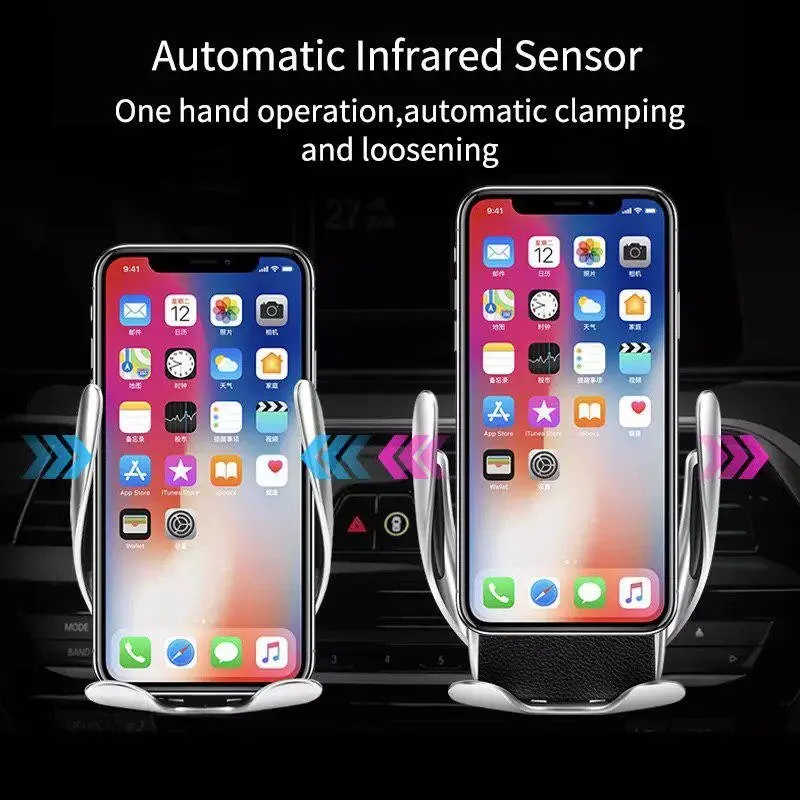 Автомобильная зарядка-держатель Smart Sensor S5 зарядка держатель с функцией беспроводной зарядки 5 В / 2 А Type-C