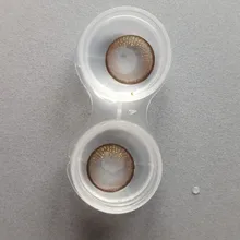 OVOLOOK-2pcs/par de lentes de Color dorado, lentillas bonitas de 6 tonos, lentillas de Color dorado (diámetro: 14,5mm)