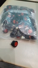 Promotion!10pcs Red Light ON-OFF SPST Round Rocker Switch 220v 12v
