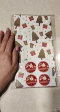 Gift-Bags Boxes Guests-Packaging Merry-Christmas Deer Candy Stickers No Party with Snowflakes