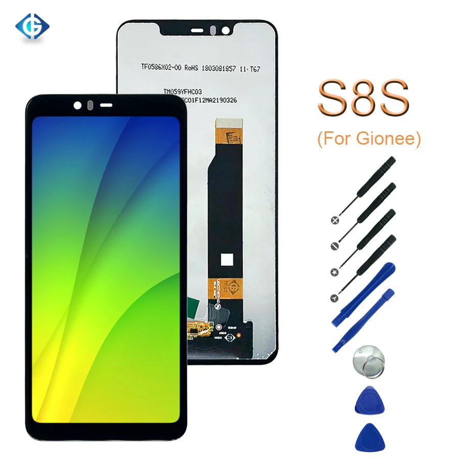 Полный ЖК-дисплей для Gionee S8S экран дисплей полный для Gionee S8S ЖК-дисплей сенсорный экран сенсор дигитайзер Запчасти для сборки