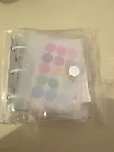 Minilibro de mano con hojas sueltas para estudiantes, carpeta de anillas transparente, accesorios de oficina Kawaii