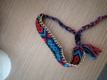 Pulsera Bohemia trenzada de tejido a mano para mujer