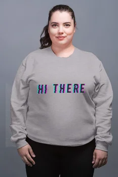 

Angemiel Wear Hi There Gray Female Sweatshirt