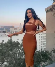 Bandage Dress Celebrity Evening-Prom Midi Elegant Womens Summer Club