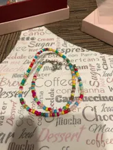 Collares de Cuentas pequeñas de estilo bohemio para mujer, Gargantilla corta Bohemia, colgante, collar, joyería de cuello fresca, 14 colores