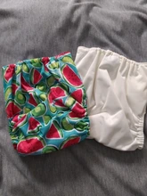 Sigzagor-pañal de tela reutilizable con bolsillo para bebé, ajustable, lavable, mcropolar interno, 3kg-15kg, 8lbs-36lbs