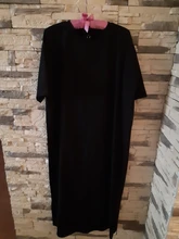 Casual Dress Short-Sleeve Maxi Befree Black Plus-Size Cotton Women Ladies Xxxl 4xl 5xl