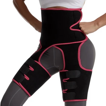 

Women's High Waist Body Shaping Pants Adjustable Waist Training Device Postpartum Body Shaping Belt Leg Trimmer