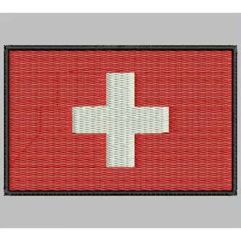 

Bandera SUIZA para mascarilla parche bordado Iron patch toppa ricamata gestickter patch patch brode
