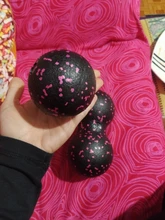 Pelota de miofascia EPP Lacrosse, Bola de masaje de cacahuete de alta densidad, ligera, Fitness, ejercicio, Fascia, alivia el dolor, Yoga