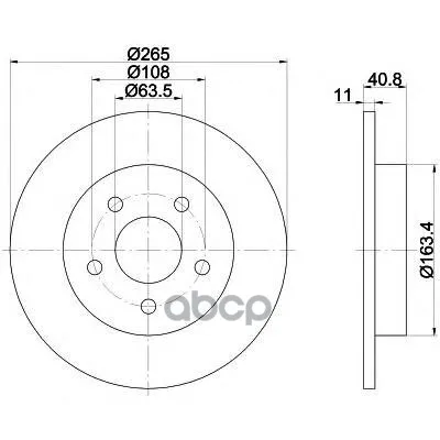 Диск Тормозной Ford Focus Ii Зад. 1 Шт(Min 2 Шт)Pro Textar арт. 92133703