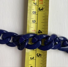 Bolso de hombro de plástico con correa acrílica para mujer, colores variados, 1,5 cm x 2cm