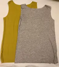 Top T-Shirt Tank Solid-Color Women Fashion Sleeveless Cute Sexy Plus-Size Cotton Summer