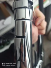 Kitchen Faucet Taps Mixer Deck-Mount Chrome-Finish Cold-Water Black Hot Nozzle Pull-Sprayer