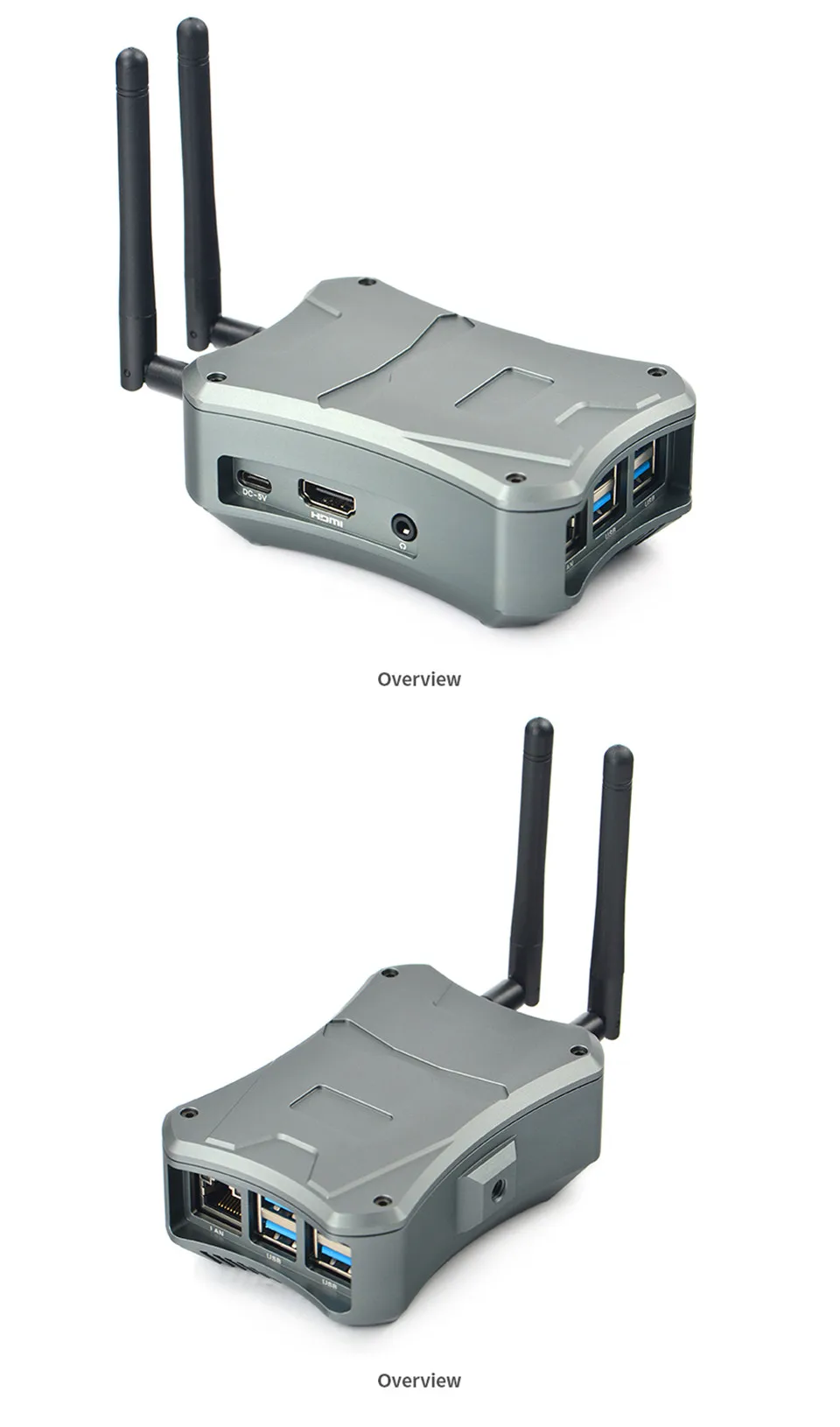Smartfly FriendlyElec NanoPi M4/NanoPi M4V2 металлический чехол с охлаждающим вентилятором