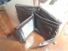 KAVIS-cartera de cuero de vaca genuino para hombre, billetera con grabado gratis Rfid, monedero, PORTFOLIO para hombre, Portomonee, Walet pequeño