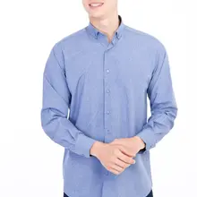 Kigili мужские рубашки с длинным рукавом, одноцветная оксфордская рубашка, Высококачественная Мужская Повседневная приталенная рубашка на пуговицах