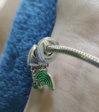 Plata de Ley 925 auténtica Ariel, abalorio compatible con pulsera Pandora Original y brazalete, fabricación de moda, joyería DIY para mujeres CMC006, 100%