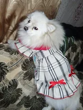 Dress Costume Dog-Puppy-Clothes PET PETCIRCLE Small Dog Classic Check Fit Pet-Cat All-Seasons