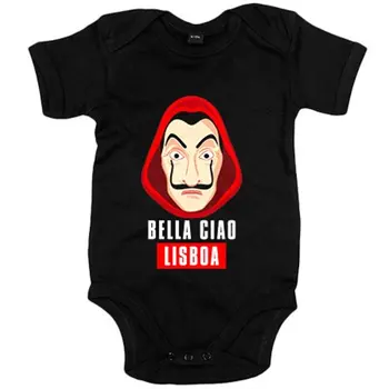 

Baby bodysuit Bella Ciao Mask Dalí Lisbon