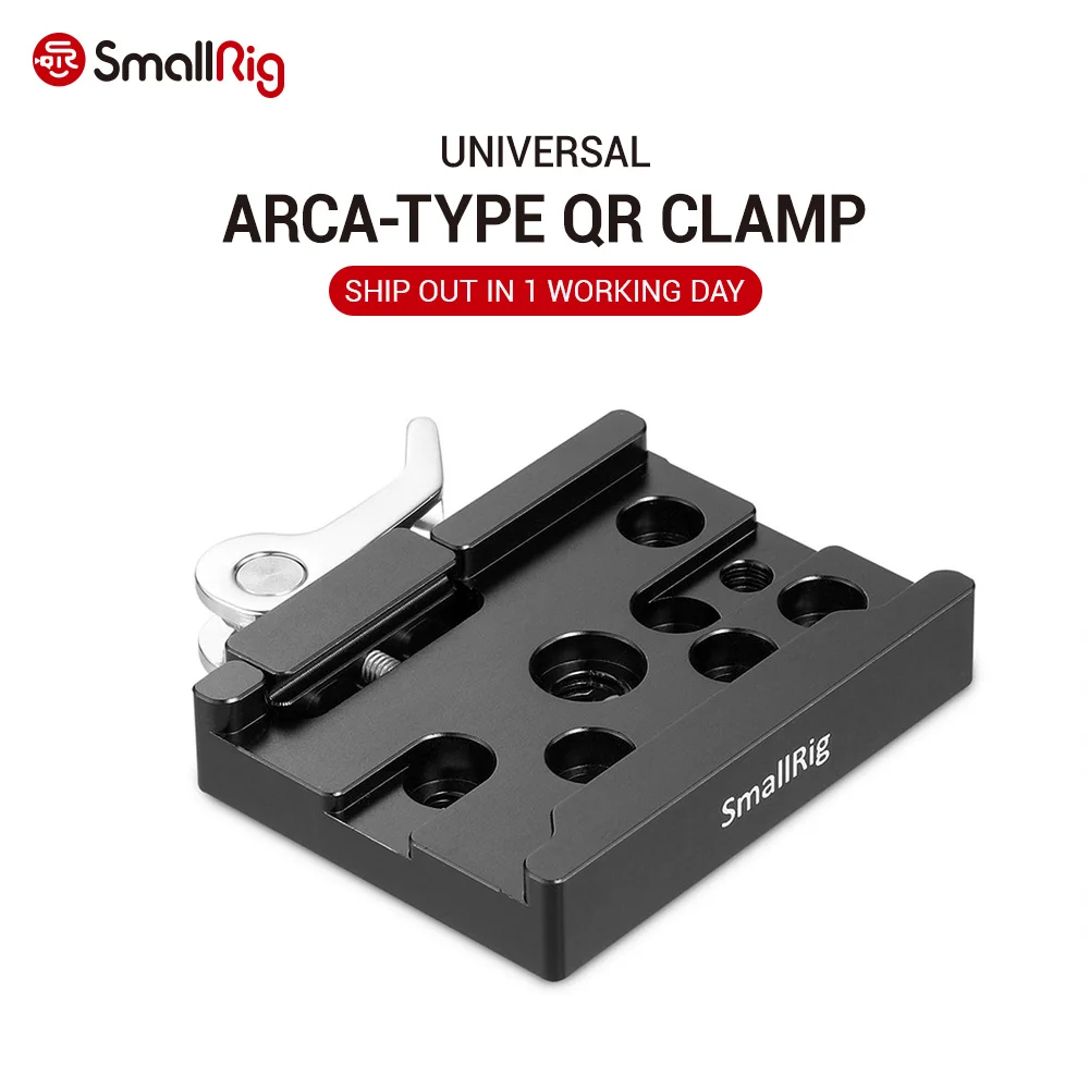 SmallRig камера монопод головка БЫСТРОРАЗЪЕМНАЯ пластина (Arca type совместимый) qr для Arca