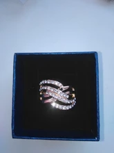 FDLK-Anillo de aleación de lujo para mujer, con incrustaciones, regalo de joyería