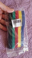 Ties Cable-Tie-Wire Loop-Wrap Colored-Plastics Nylon T-Type Reusable Zip-Bundle 50pcs