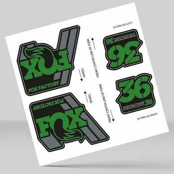 

STICKERS STICKERS FORK FORK FOX 36 FACTORY 2018 DECALS ADHESIVE VINYL GREEN GREY BLACK