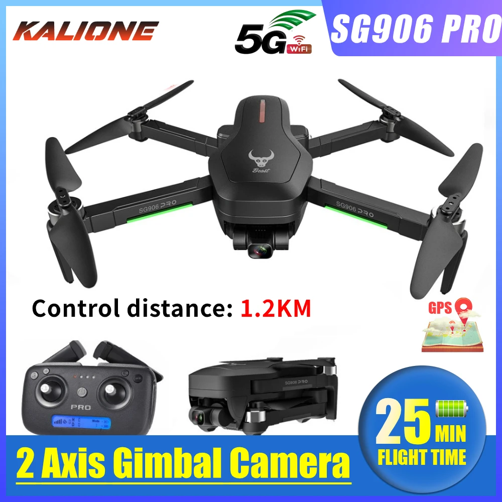 Discount 2020 SG906 Pro quadcopter GPS Drone with 4K 5G WIFI 2-axis
gimbal Dual camera profissional Brushless ESC 50X Zoom 1.2KM 25mins