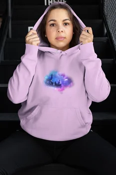 

Angemiel Wear Dreams Castle Pink Women 'S Hooded Sweatshirt