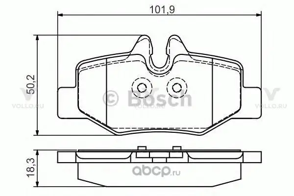 0986495088 BOSCH ДИСКОВЫЕ КОЛОДКИ