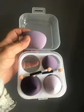esponja maquillaje, XISHOW-esponja para maquillaje, licuadora de belleza, base de maquillaje en polvo, colorete, accesorios de maquillaje, herramienta, huevo de belleza, 1/4 Uds.