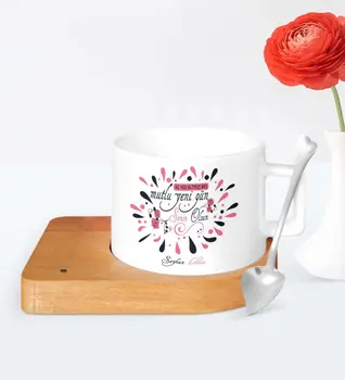 

Personalized 365 Happy New D Wooden Altlıklı Ceramic Cup-4