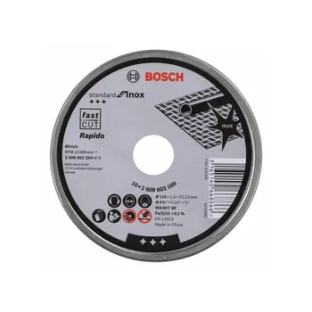 

Tin 10 Pcs. Radial disc BOSCH 115 mm x 1 Inox Cut Fast