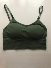 De algodón deportes Bras mujer sólido deportes sujetador de trotar gimnasio mujer deportes Bra ropa interior chica Fitness carrera Yoga Deporte Tops