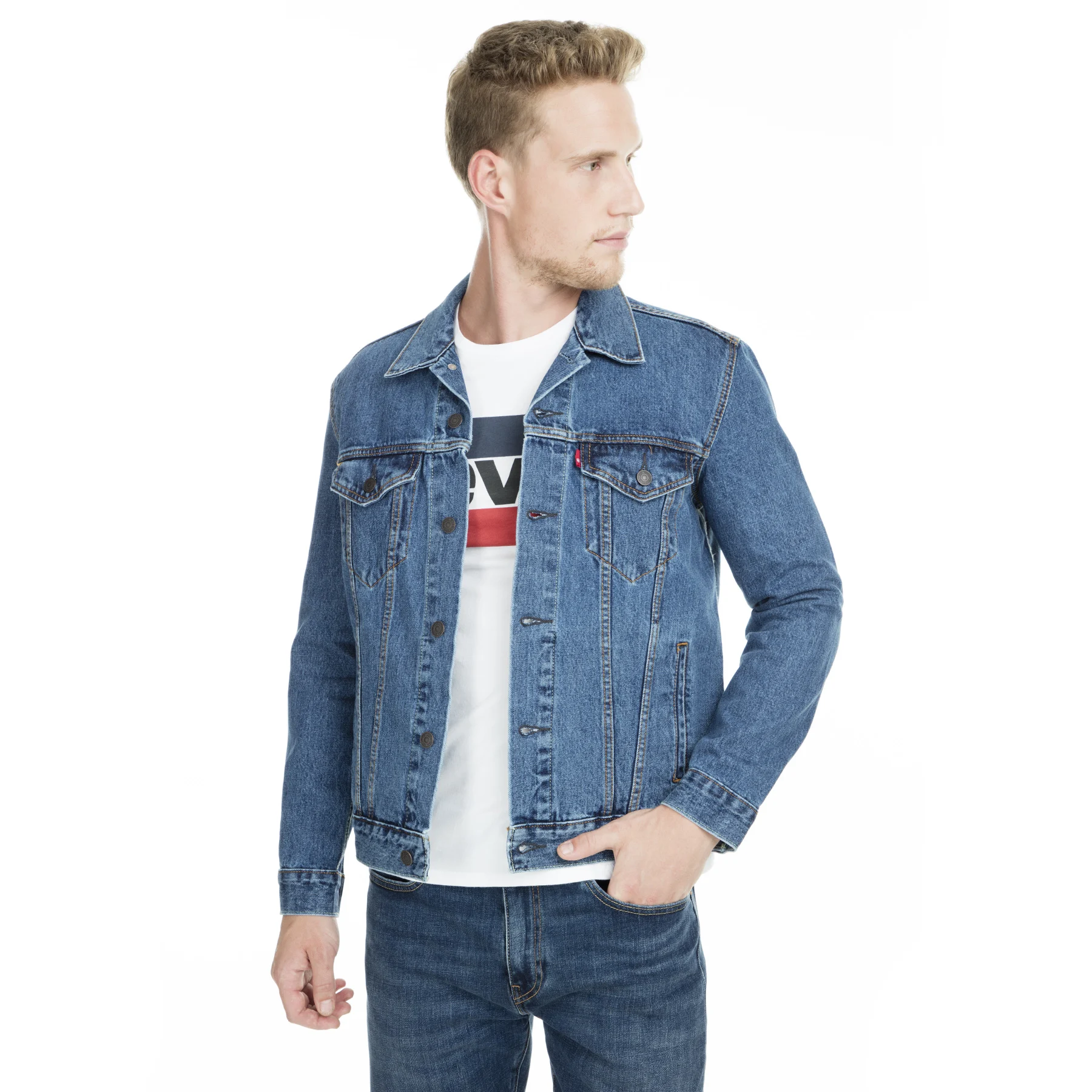 Levi's джинсовая куртка мужская 72334|Куртки| |
