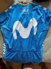 Conjunto de Ropa de Ciclismo DEL EQUIPO Movistar para hombre, Maillot, camisetas de verano, MTB, 2020