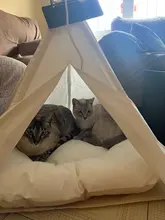 Cat Bed House Teepee Cushion Pet-Tent Puppy Available Outdoor Portable For Dog with Thick