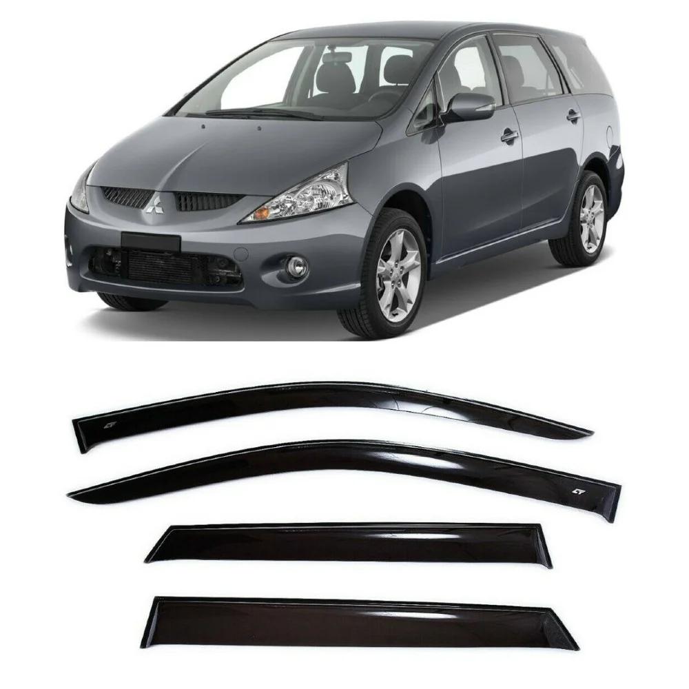 Дефлекторы окон Cobra Tuning M40403 на авто Mitsubishi Grandis 2003-2011 4 шт./комп. ветровики от дождя
